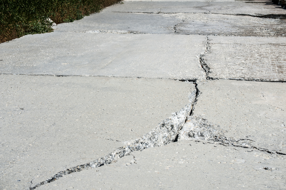 Cracked concrete replacement