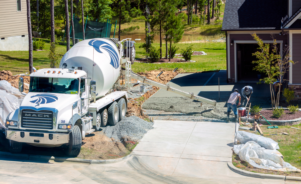 preparing concrete driveway winter