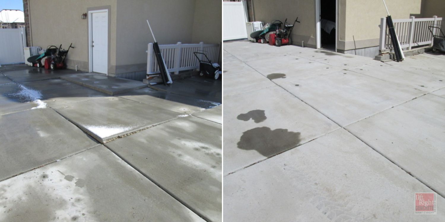Concrete Patio Leveling by Lift Right Concrete