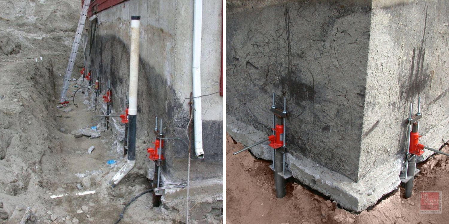 Helical Screw Piles for foundation Raising & Leveling by Lift Right Concrete